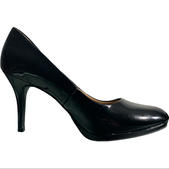 Merona Black Stiletto Patent Leather Shoes - Picture 5 of 9